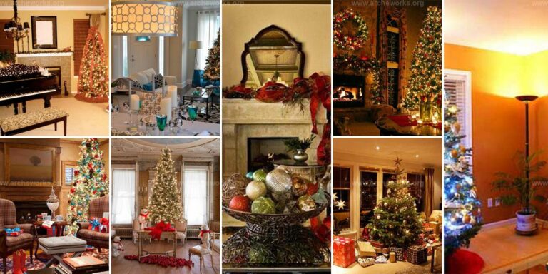 Top Christmas Decorated Living Rooms