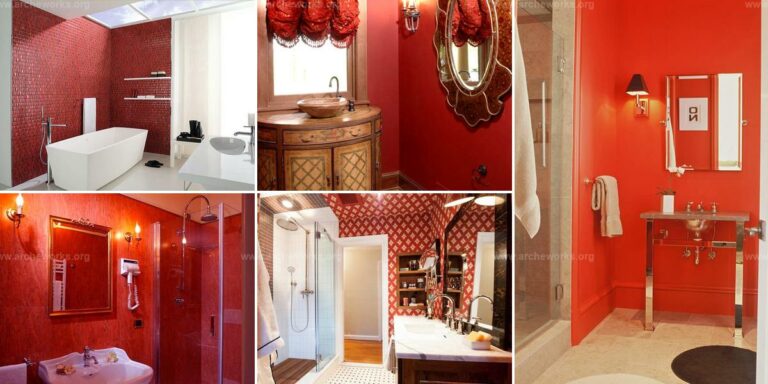 Best Red Bathroom Designs