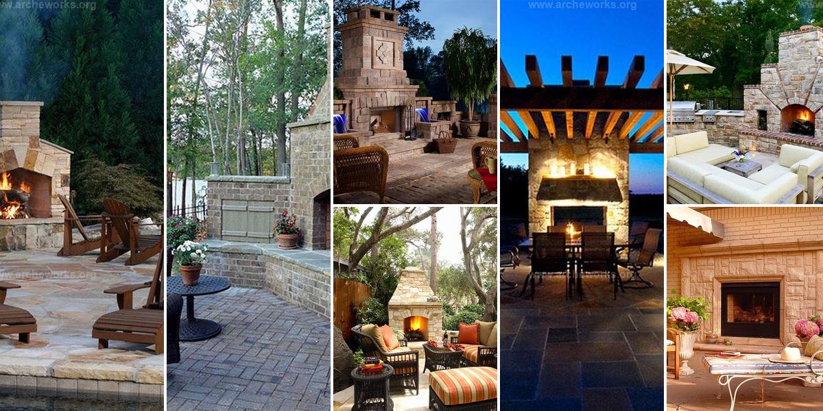 Best Outdoor Stone Fireplaces