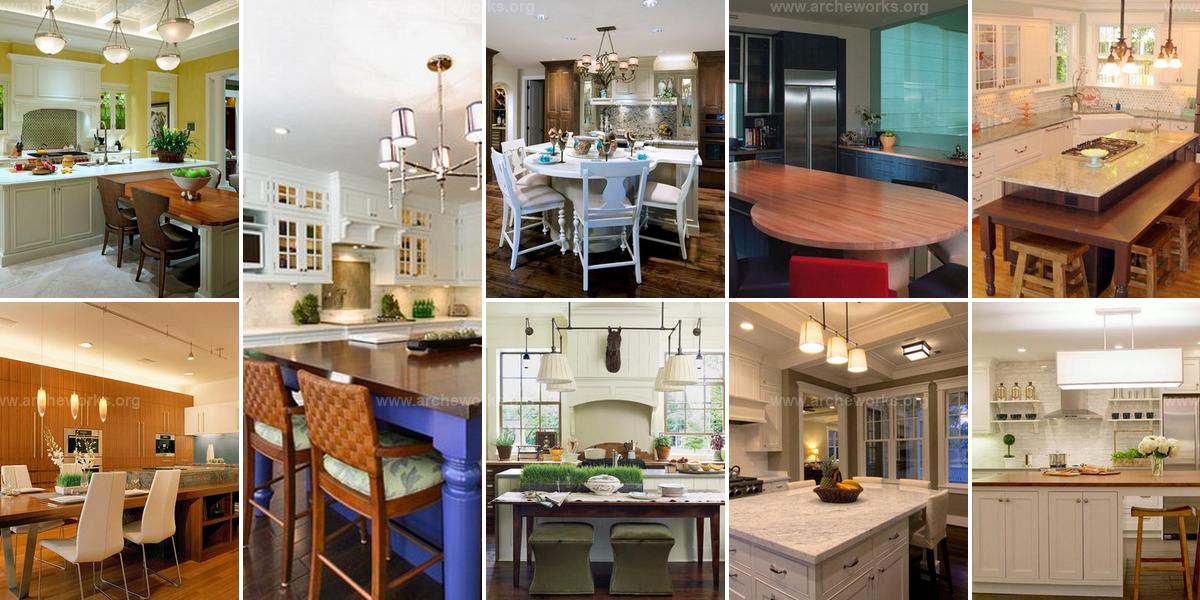 Best Kitchen Islands with Attached Tables