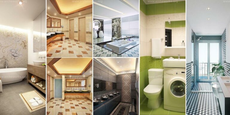 Top Bathroom Visualizations with Decorative Tiles