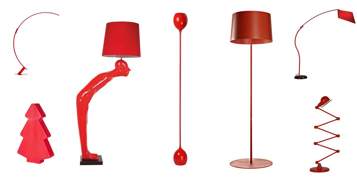 Top Red Floor Lamps