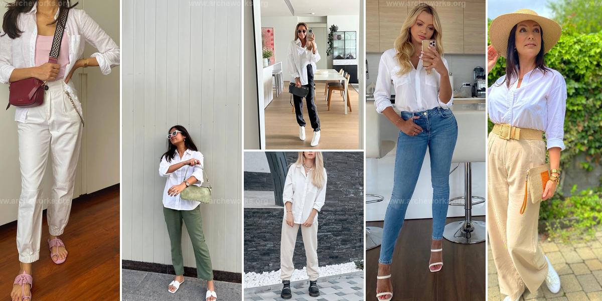 Top White Button-Down Shirt Outfit Ideas