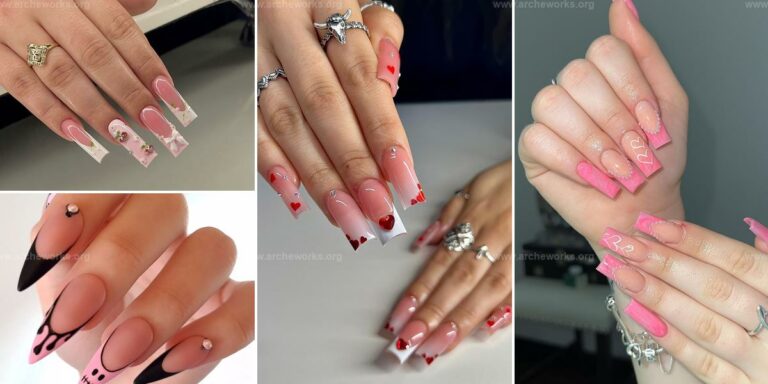 Top Pink Nails With Gems Ideas