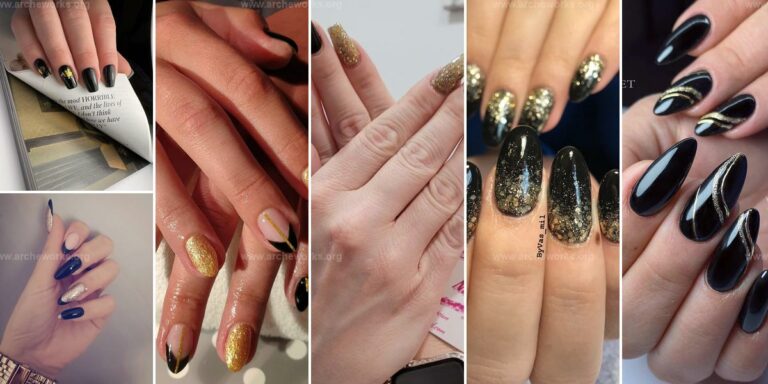 Top Black and Gold Nail Ideas