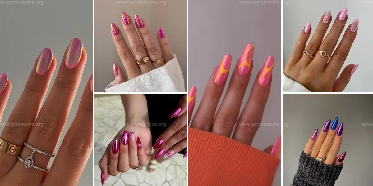 Best Pink Chrome Nail Ideas