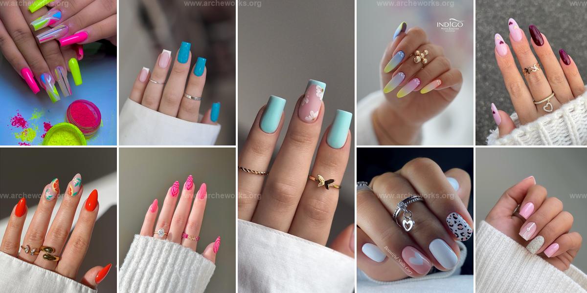 Top Girly Acrylic Nail Designs