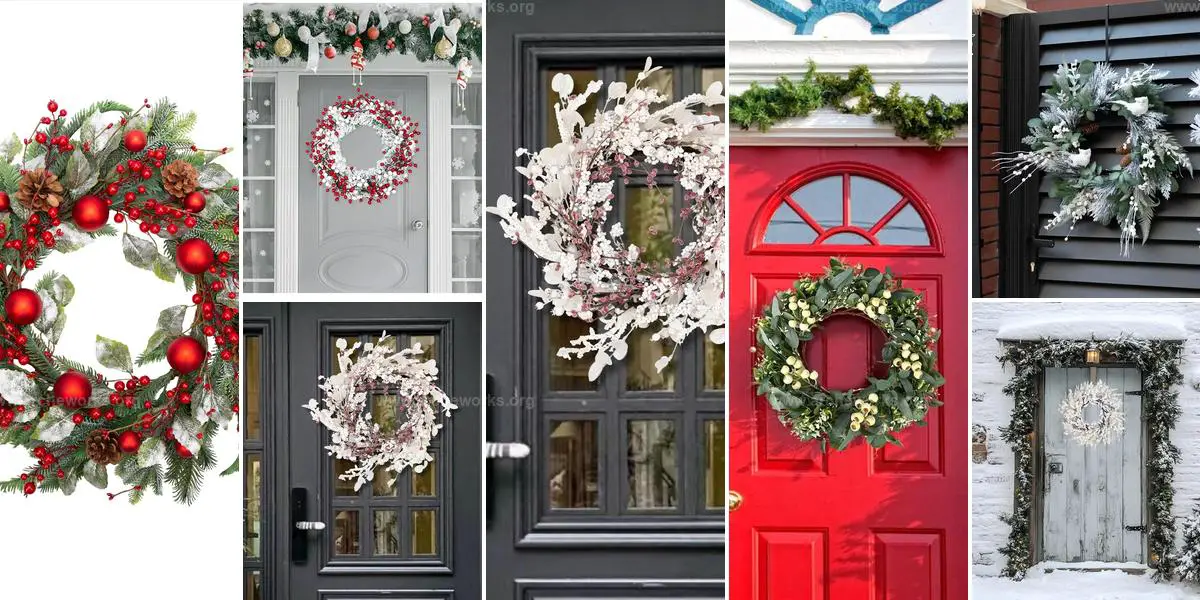 Top Winter Wreaths for Front Door Ideas