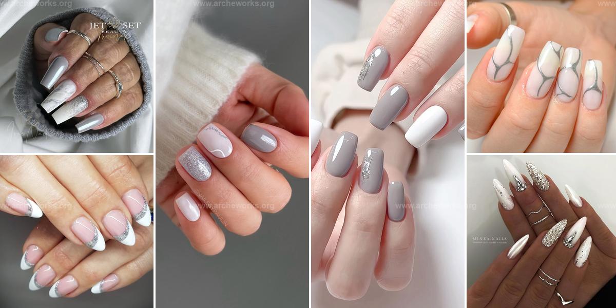 Top White and Silver Nail Ideas