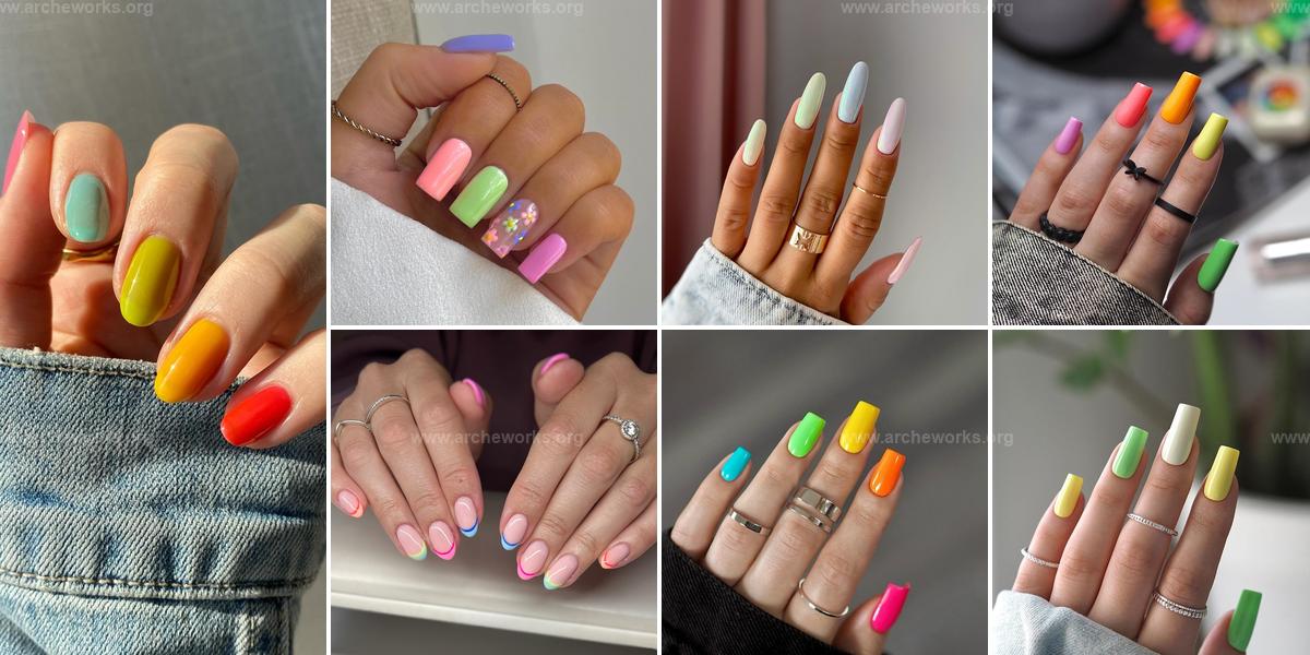 Top Multi-Colored Nail Ideas