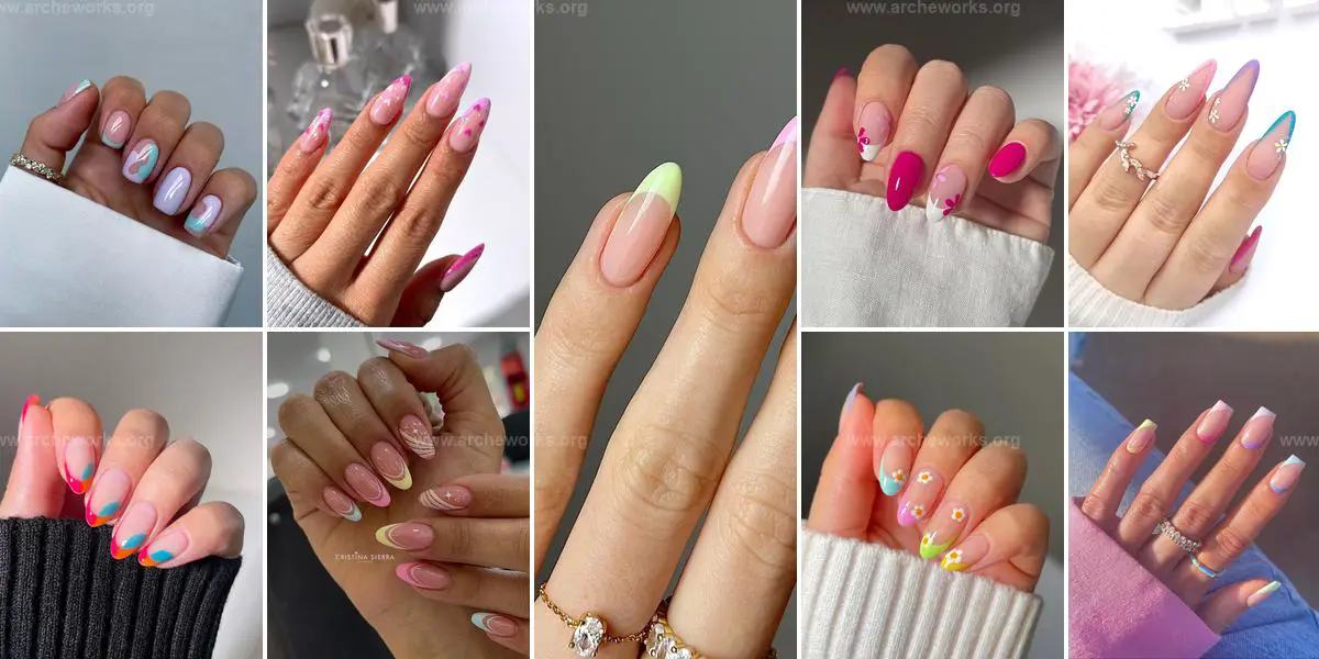 Top Two-Color French Tip Nails