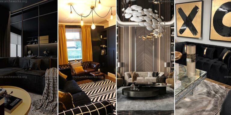 Top Black and Gold Living Room Ideas