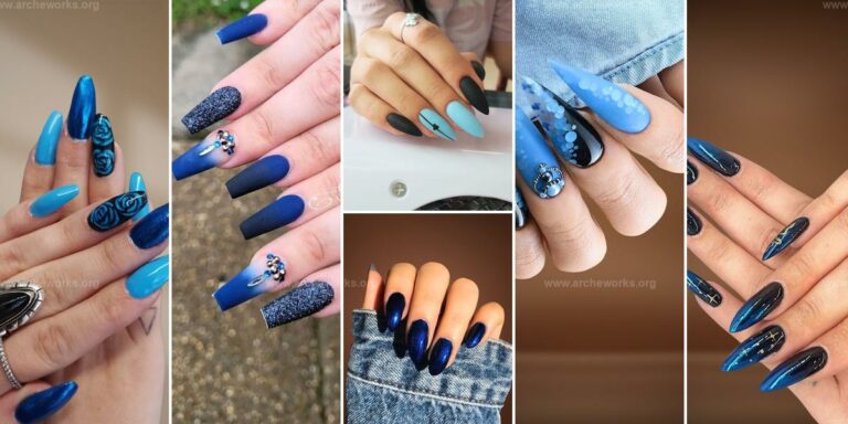 Best Blue & Black Nail Ideas