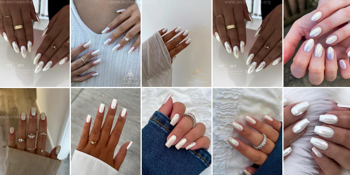 Top White Chrome Nail Ideas