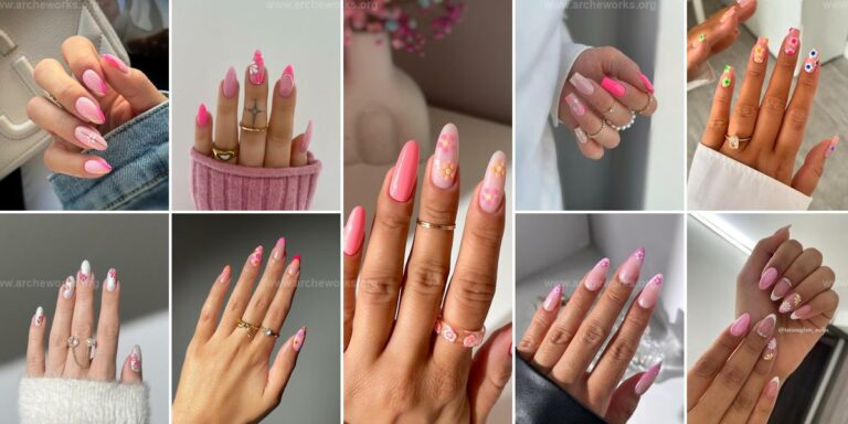 Top Pink Nail Ideas With Flowers