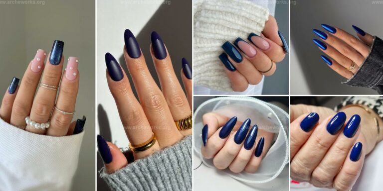 Best Dark Blue Nails to Try