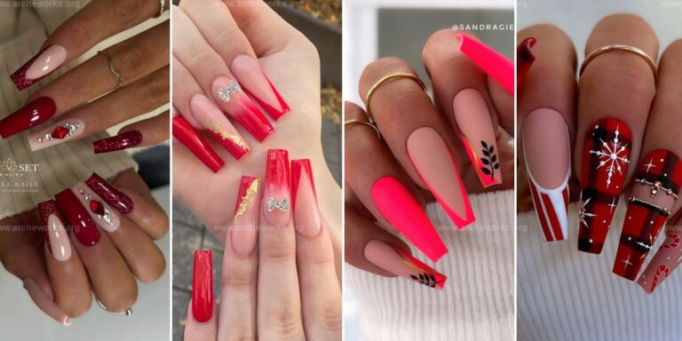 Top Red Coffin Nail Ideas