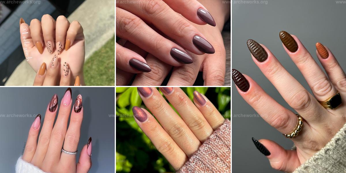 Best Fall Almond Nail Ideas