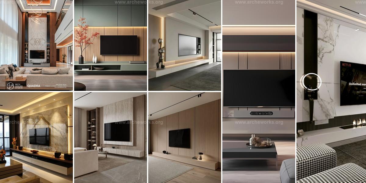 Best Luxury TV Wall Design Inspirations