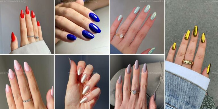 Top Solid-Color Almond Nail Ideas