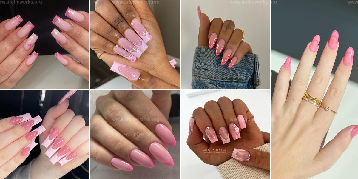 Stunning Pink French Nail Ideas