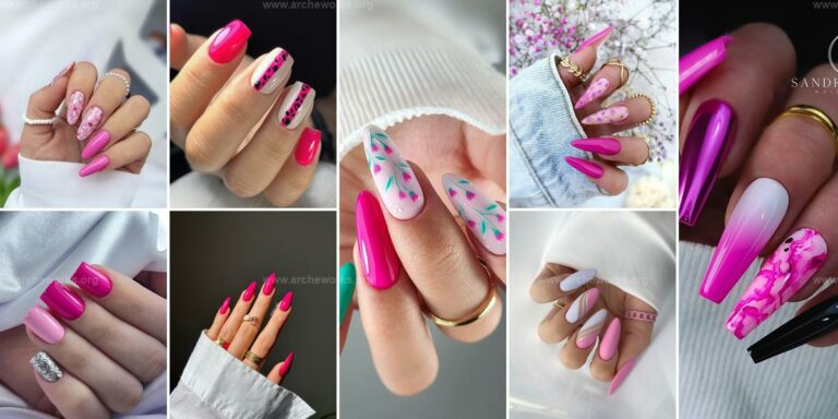 Simple Pink Acrylic Nail Ideas