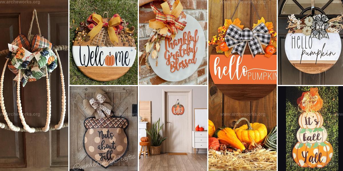 Best Fall Door Hanger Ideas