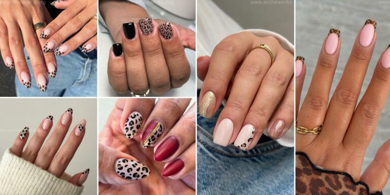 Best Fall Cheetah Nail Art Ideas