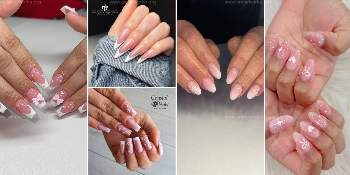 Best Pink and White Nail Ideas