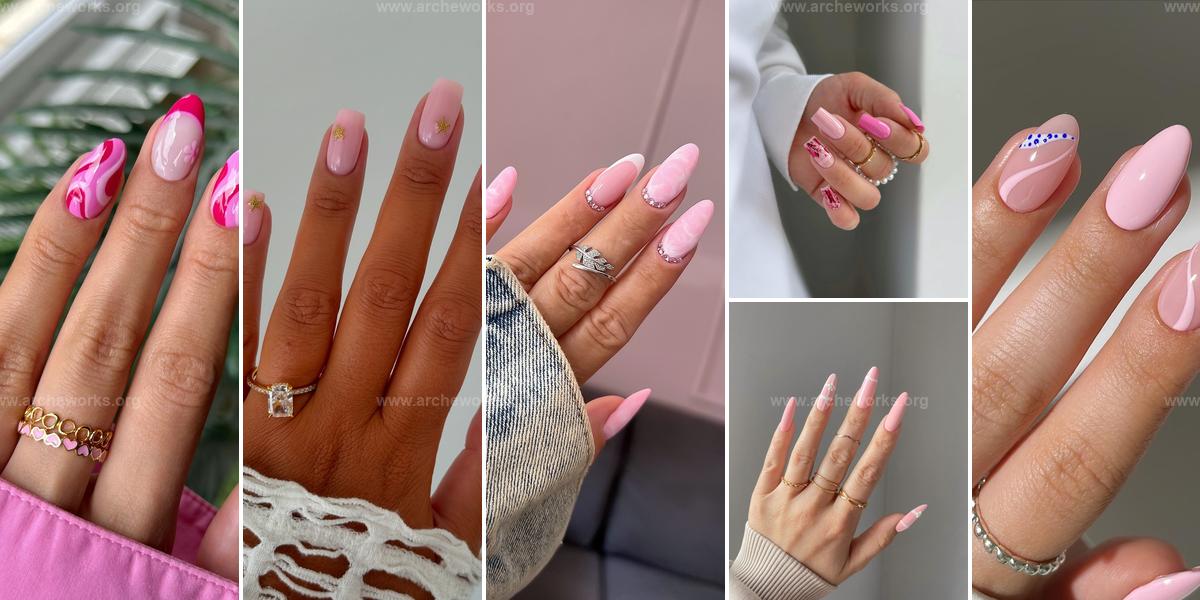 Best Pink Acrylic Nail Ideas