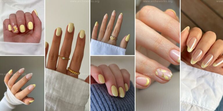 Best Pastel Yellow Nail Designs