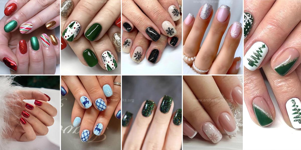 Top Short Christmas Nail Ideas