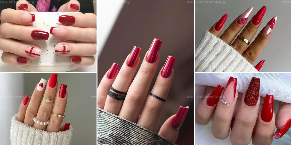 Best Red Acrylic Nail Ideas