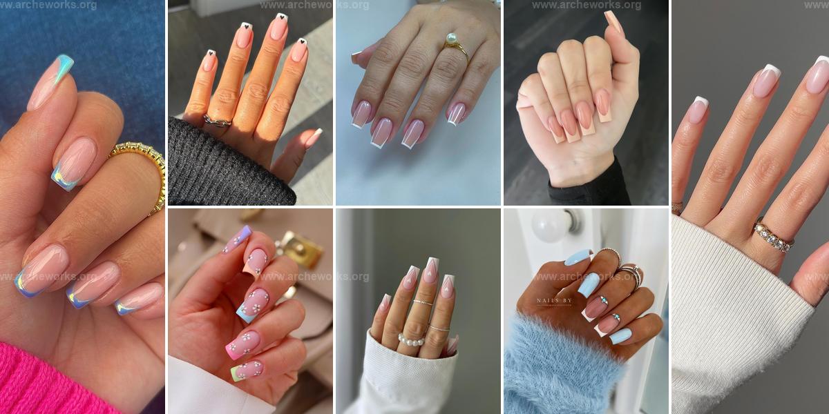 Best Square French Tip Nail Ideas