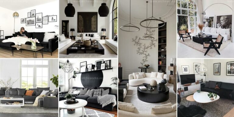 Top Black & White Living Room Ideas