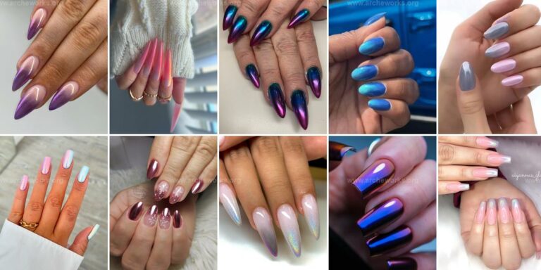 Top Chrome Ombre Nail Ideas