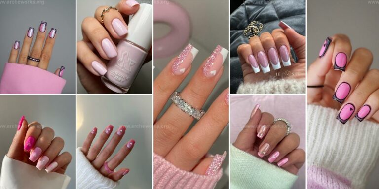 Top Pink Square Nail Ideas