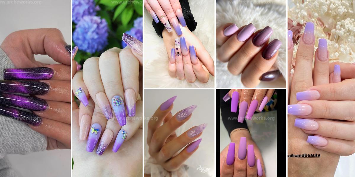 Top Purple Ombre Nail Ideas