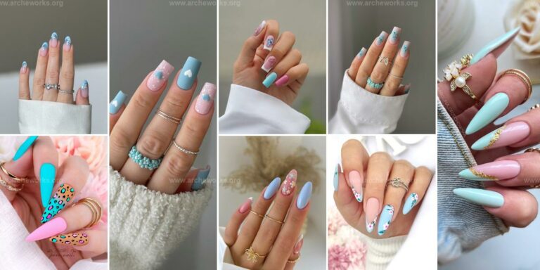 Top Pink and Blue Nail Ideas