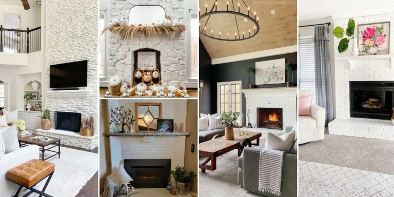 Best White-Brick Fireplace Design Ideas