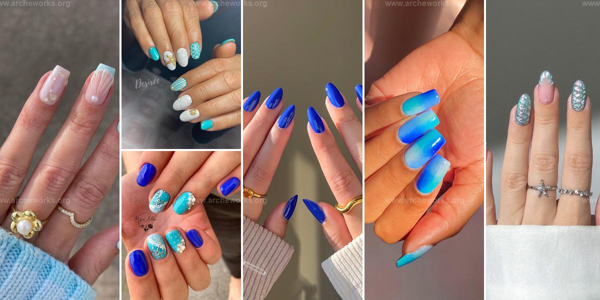 Top Blue Beach Nail Ideas for Summer