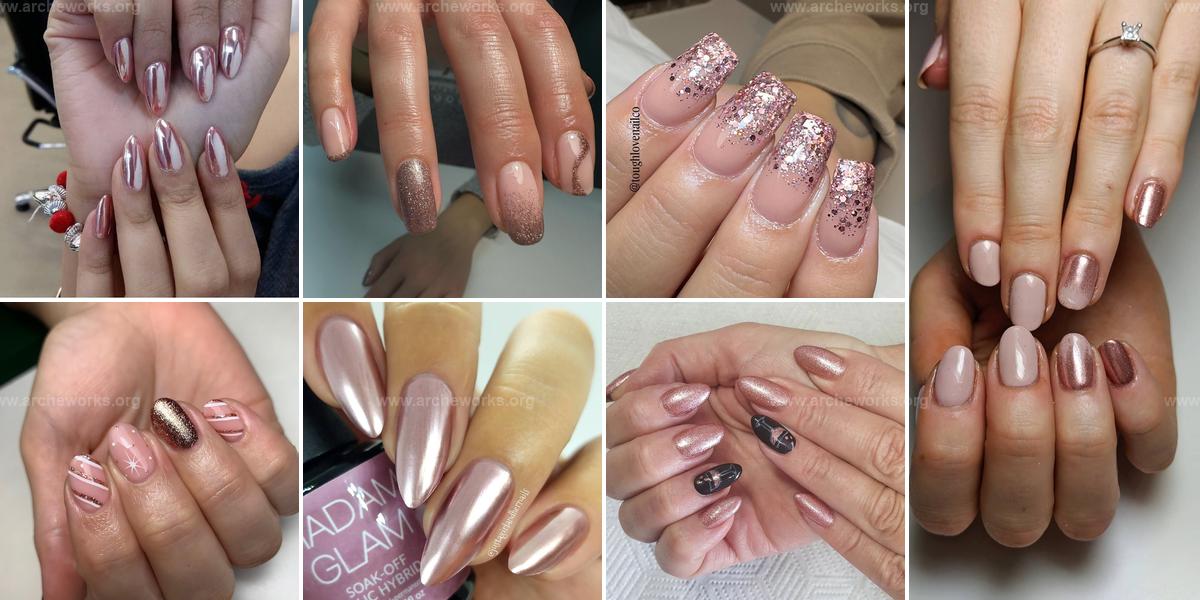 Top Rose Gold Nail Ideas